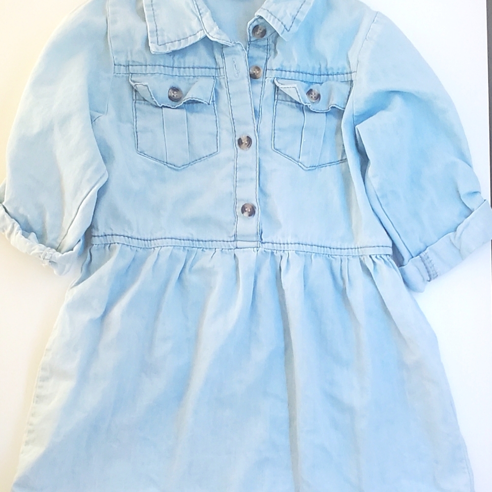 Cute Toddler Denim Dress 4T in light blue